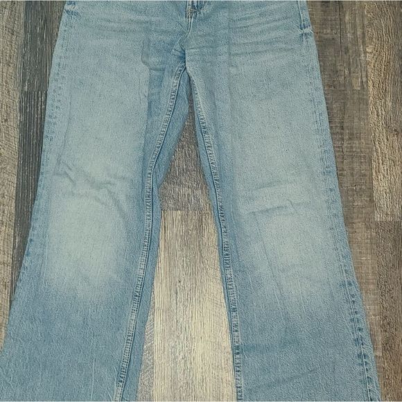 Zara Light Blue Flare & Wide Leg Jeans - Picture 5 of 13